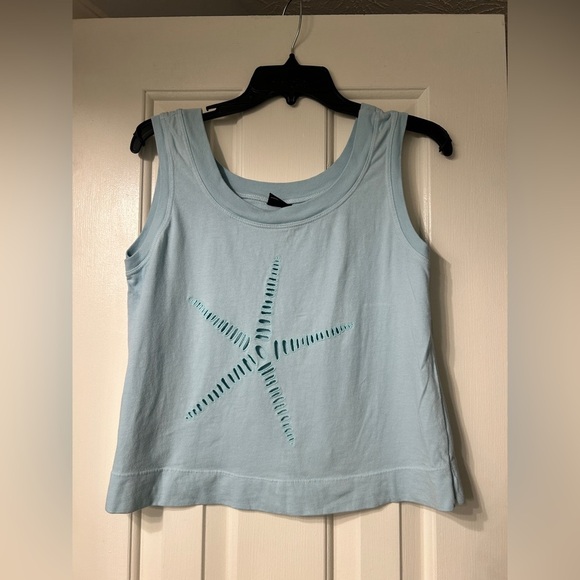 Spirit Sky Blue Starfish Tank Top - Picture 1 of 6